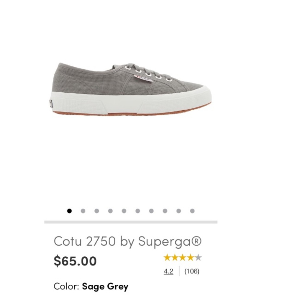 Cotu 2750  by Superga sage gray sneaker